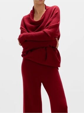 Jaki Asymmetric Draped Seamless Knit Sweater